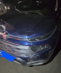 Motorista embriagado colide com cones e é preso em São Mateus do Sul