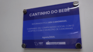 UGV Canoinhas entrega reforma do Cantinho do Bebê