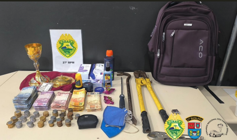 Assalto a idosas em igreja termina em perseguição