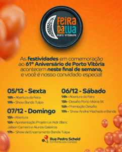 Porto Vitória celebra aniversário com Feira da Lua