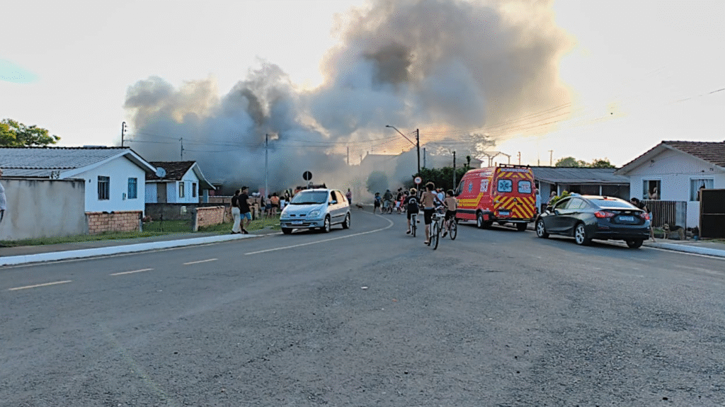 Incêndio criminoso em Três Barras