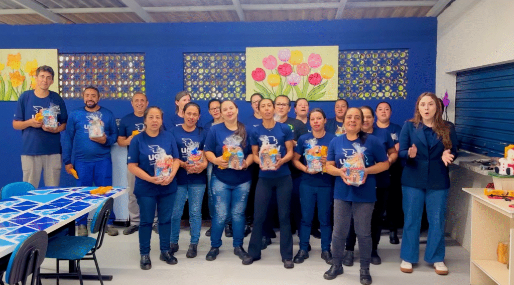 Projeto de reciclagem da UGV une equipe e sustentabilidade