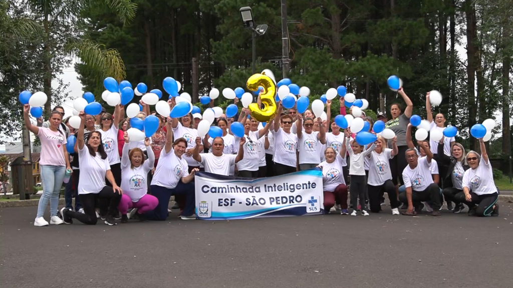 Caminhada Inteligente promove saúde e união em Porto União