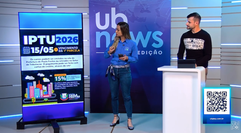 IPTU com desconto em Paula Freitas