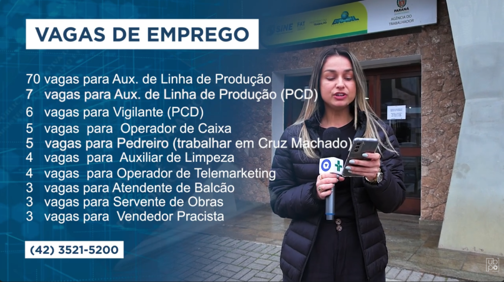 Agência do Trabalhador abre 142 vagas hoje