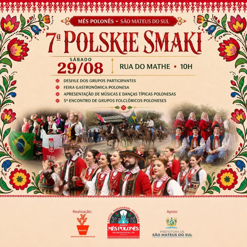 Mês Polonês celebra cultura e tradições em São Mateus do Sul