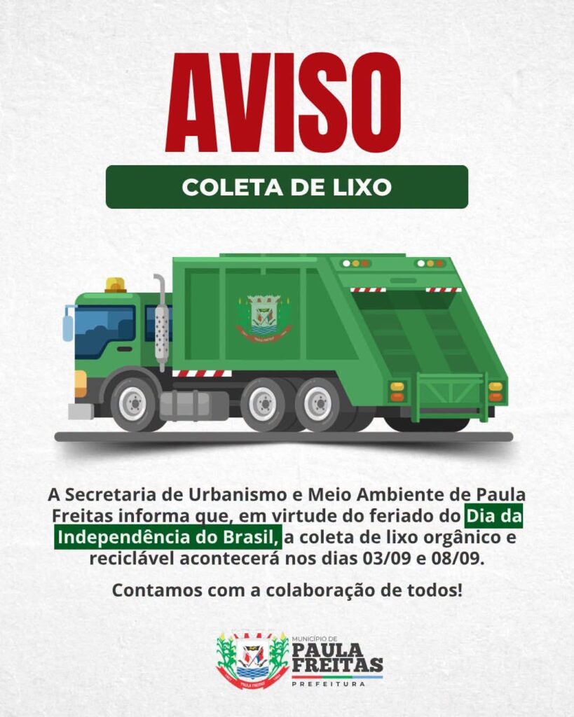 Paula Freitas altera coleta de lixo