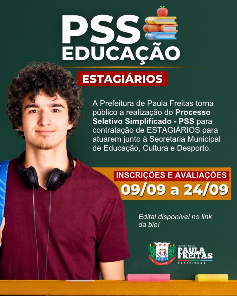 Paula Freitas abre seleção para contratar estagiários